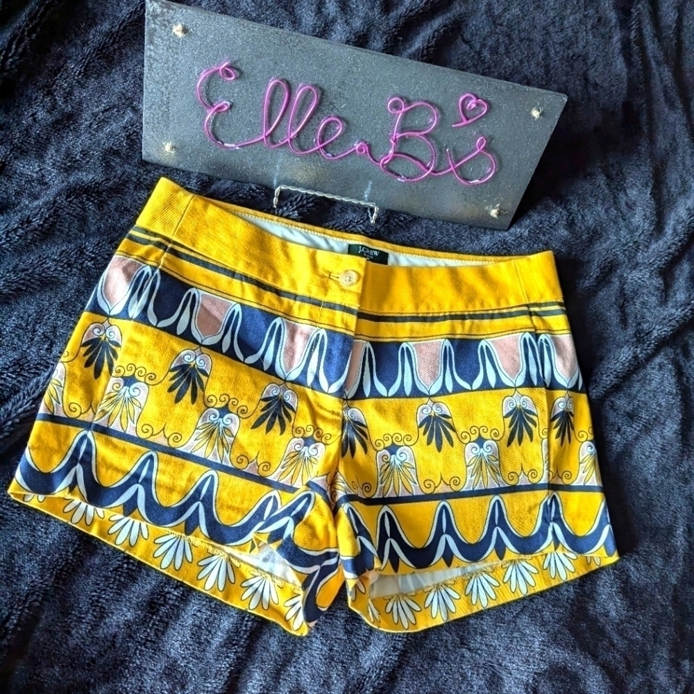 EUC J Crew Yellow Stretch City Fit Short 0